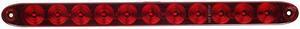 1PC Red 15quot 11 LED Light Bar Stop Turn Tail 3rd Brake Light Truck Trailer Identification ID Bar Waterproof