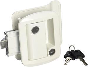 013-571 White Global Travel Trailer Entrance Lock Set