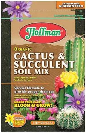 10404 Organic Cactus and Succulent Soil Mix 4 Quarts BrownA