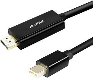 Mini DisplayPort to HDMI Cable  Mini DP to HDMI 6 Feet Cable Thunderbolt Compatible with MacBook AirPro Surface ProDock Monitor Projector