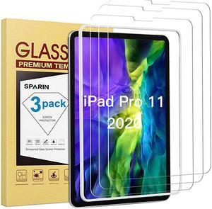 3 Pack Screen Protector for iPad Pro 11 2020 amp 2018 Tempered Glass Screen Protector for iPad Pro 11 2nd1st Gen Alignment Frame Face ID and Apple Pencil Compatible