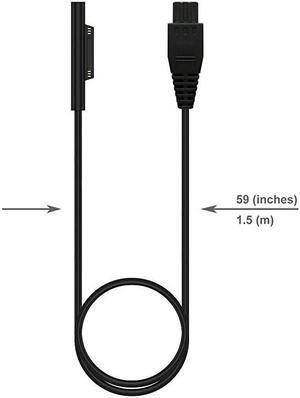 5S4 Charging Cable for Surface Laptop 3 2 1 Surface Book 2 1 Surface Pro X 7 6 5 4 3 Surface Go Work with  CCS Car Charger or S65 Adapter