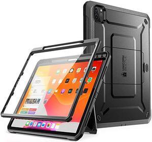 UB Pro Series Case for iPad Pro 129 inch 2020 Release Support Apple Pencil Charging with Builtin Screen Protector FullBody Rugged Kickstand Protective Case Black