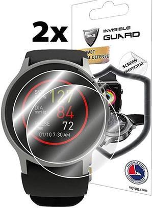 for OMRON HeartGuide Watch Screen Protector 2 Units Invisible Ultra HD Clear Film Anti Scratch Skin Guard SmoothSelfHealingBubble Free by