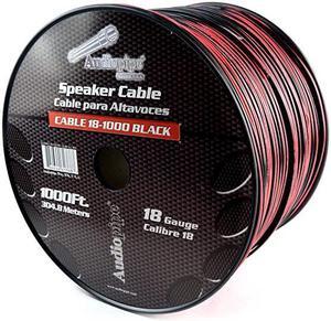 Audiopipe CABLE18BLACK Speaker Cable 18 GA 1000 AUDIOPIPE RED + Black
