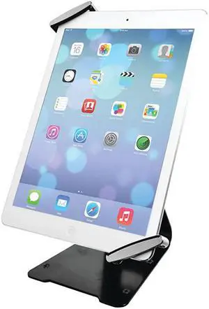 Tablet Holder - CTA Anti-Theft Security Grip Holder with Metal Stand for Tablets iPad 10.2" (7th/ 8th/ 9th Generation), & Other 7–10" Tablets (PAD-UATGS)