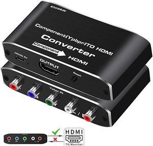 Component to HDMI YPbPr to HDMI Converter  5RCA RGB to HDMI Converter Adapter Supports 1080P Video Audio Converter Adapter HDMI V14 for DVD PSP Xbox PS2 N64 to HDTV Monitor and Projector