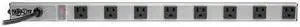 Lite 8 Right Angle Outlet Bench amp Cabinet Power Strip 24 in Length 15ft Cord with 515P Plug PS2408RA