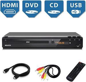 DVD Player  Home DVD Player for TV with HDMI Full HD 1080p Upscaling USB Port Plays Multi Formats AllRegion Code Free DVDs Progressivescan Metal Case Compact Design Free HDMI Cable