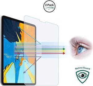 Anti Blue Light Tempered Glass Screen Protector2 Pack for 129quot Apple iPad Pro 20182020 Release 3st4nd GenerationEye CareRelieve Eye Fatigue Blocks Excessive Harmful Blue Light amp UV