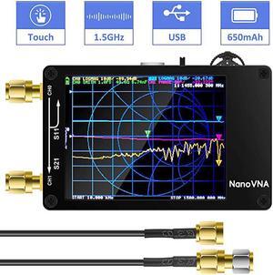 NanoVNA Vector Network Analyzer 10KHz 15GHz V34 HF VHF UHF Antenna Analyzer Measuring S Parameters Voltage Standing Wave Ratio Phase Delay Smith Chart