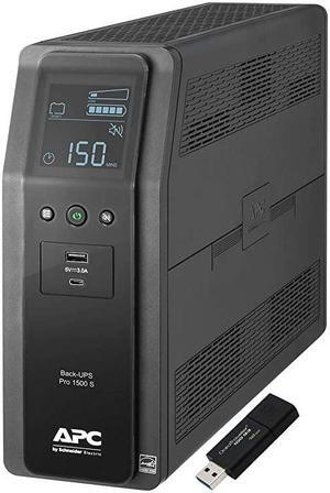 Sine Wave UPS Battery Backup Surge Protector 1500VA  BackUPS Pro BR1500MS Bundle Including 16GB DataTraveler
