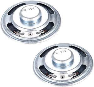 1W 8 Ohm DIY Speaker 50mm Round Shape Replacement Loudspeaker 2pcs