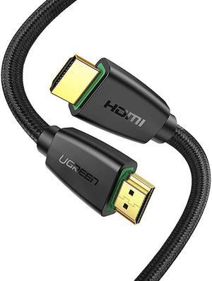 HDMI Cable 4K Braided High Speed HDMI Cord 18Gbps with Ethernet Support 4K 60HZ Compatible for UHD TV Monitor Computer Xbox 360 PS5 PS4 Bluray and More 6FT