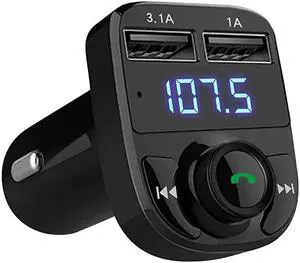 Call Car ChargerWireless Bluetooth FM Transmitter Radio ReceiverMp3 Audio Music Stereo AdapterDual USB Port Charger Compatible for All SmartphonesSamsung GalaxyLGHTCetc