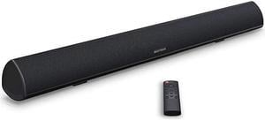 BESTISAN TV Sound Bar with Dual Bass Ports Wired and Wireless Bluetooth 50 Home Theater System 28 Inch Enhanced Bass Technology 3Inch Drivers Bass Adjustable Wall Mountable Dsp
