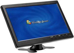 10 Inch Small HDMI Monitor Portable CCTV Monitors 1280x600 with BNC, AVI, VGA, HDMI Input Cable, Remote Control, Built-in Speakers, for PC, CCTV, Security Camera, Raspberry Pi, X-Box