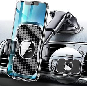 Ultra-Durable] Cell Phone Holder for Car, Universal Car Phone Mount Dashboard Windshield Vent Compatible with iPhone 12 11 Pro Max XS X XR 8 SE, Samsung Galaxy S20+Ultra S10 Note 10 Plus &All