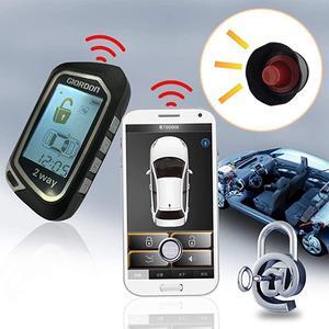 Way LCD Car Alarm Security System with Remote Start System Mobile Phone and Remote Key Control 1600 feet Range for Car