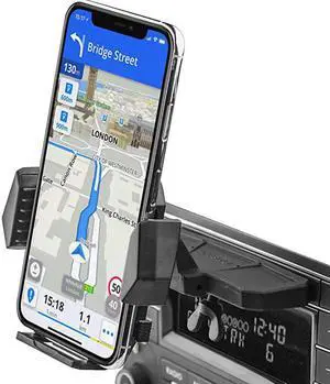 Sturdy CD Slot Phone Mount with One Hand Operation Design  HandsFree Car Phone Holder Universally Compatible with All iPhone Android Cell Phones for Smartphone Mobile
