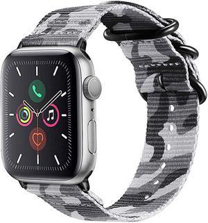 Band Compatible with Apple Watch 44mm 42mm Lightweight Breathable Woven Nylon Sport Wrist Strap with Metal Buckle Compatible 44mm 42mm Apple Watch Series SE  654321