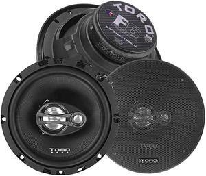 F6 65 Inch 3Way Coaxial Car Speaker Set 120 Watt MAX 60 Watts RMS Ferro Fluid Tweeters 4 Ohm 1 KSV Voice Coils Two Speaker Set Sold As Pair