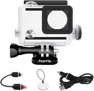 Housing Rechargeable Waterproof housing for GoPro Hero 4 Hero 3+ Hero 3 Outside Action Camera for Underwater Charge Use Water Resistant up to 131ft 40m