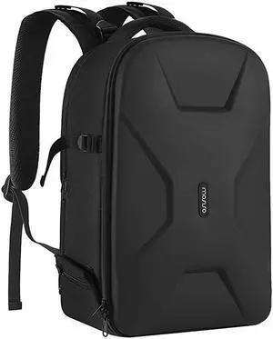 Camera BackpackDSLRSLRMirrorless Photography Camera Bag 1516 Inch Waterproof Hardshell Case with Tripod HolderLaptop Compartment Compatible with CanonNikonSonyDJI Mavic Drone Black