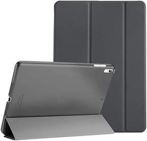 iPad Air (3rd Gen) 10.5" 2019 / iPad Pro 10.5" 2017 Case, Ultra Slim Lightweight Stand Smart Case Shell with Translucent Frosted Back Cover for Apple iPad Air (3rd Gen) 10.5" 2019 –Space Gray