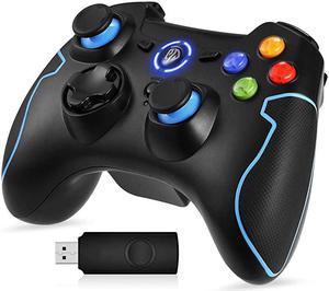 24G Wireless Controller for PS3 PC Gamepads with Vibration Fire Button Range up to 10m Support PC Windows XP788110 PS3 Android Vista TV Box Portable Gaming Joystick Handle