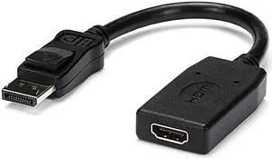 com DisplayPort to HDMI Adapter 1920 x 1200 DP to HDMI Converter Plug and Play DisplayPort to HDMI Dongle DP2HDMI