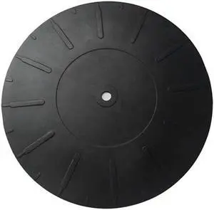 inch Turntable Platter Mat Rubber Silicone Turntable Slipmat Pad for All LP Vinyl Record Players Black