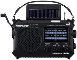 KA500 5way Powered Emergency AMFMSW NOAA Weather Alert Radio with SolarDynamo CrankFlashlight and Reading Lamp Color Black
