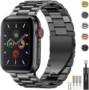 Stainless Steel Metal Band for Apple Watch 38404244mm Strap Replacement Link Bracelet Band Compatible with Apple Watch Series 6 Apple Watch Series 5 Apple Watch Series 1234Grey4244mm