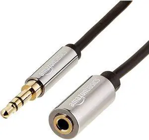 Basics 35mm Male to Female Stereo Audio Extension Adapter Cable 25 Feet