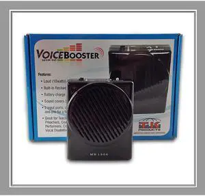 Voice Amplifier 10watts Black MR1506 Aker by TK Products Portable for Teachers Coaches Tour Guides Presentations Costumes Etc