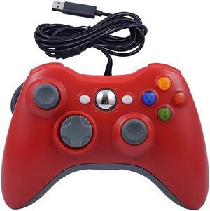 Wired Game Pad Controller for Xbox 360 Xbox 360 Slim Windows PC Replacement Wired Gamepad Red