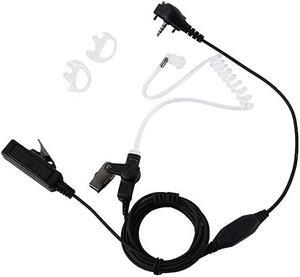 2 Wire Surveillance Kit Covert Acoustic Tube Bodyguard Earpiece Headset Ptt Mic for Yaesu Vertex Standard VX-261 VX-230 VX-231 VX-298 VX-350 VX-351 VX-180 EVX-531 2 Way Radio Walkie Talkie by