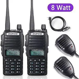 Radio  UV82 8W High Power Ham Radio Dual Band Amateur Walkie Talkies Portable 2 Way Radio 2Pack