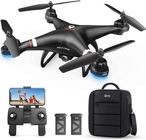 GPS Drone with 1080P HD Camera FPV Live Video for Adults and Kids Quadcopter HS110G with Carrying Bag 2 Batteries Altitude Hold Follow Me and Auto Return Easy to Use for Beginner