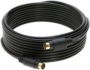 Cable 4 Pin Male 75 Ohm Patch Cord 6ft 12ft 25ft 50ft for DVD HDTV 25FT