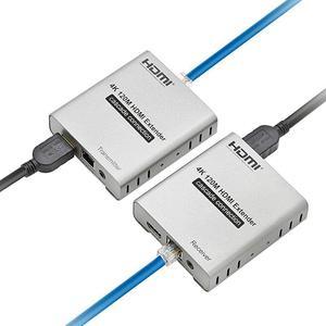 4K 400ft HDMI Extender Over Cat5e Cat6 Cat7 Ethernet Cable with LoopOut IR Control Cascading