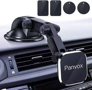 Magnetic Phone Car Mount  Universal Dashboard Windshield Car Phone Mount Holder with Upgraded 32 Suction Cup8 Strong Magnets Compatible with iPhone 11 Pro X XS Max XR Galaxy Note10 S10