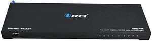 1x8 20 HDMI Splitter 8 Ports with Full Ultra HDCP 22 4K at 60Hz 3D Supports EDID Control UHD108