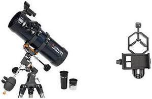 31042 AstroMaster 114 EQ Reflector Telescope with Basic Smartphone Adapter 125 Capture Your Discoveries