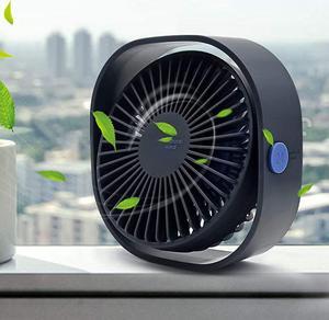 USB Desk Fan, 3 Speed Personal Small Desktop Table Quiet USB Fan for Home Office Car Outdoor Travel (Blue)