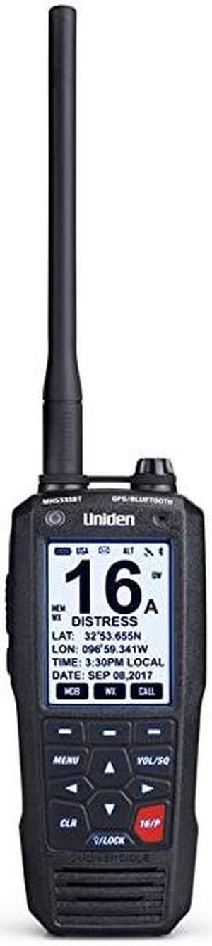 MHS335BT 6W Class D Floating Handheld VHF Marine Radio with Bluetooth Text Message Directly To Other Vhf Text Message Capable Radios IPX8 Submersible Design