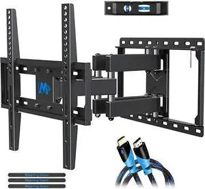 TV Wall Mounts TV Bracket for Most 3255 Inch Flat Screen TV Mount Bracket Full Motion TV Wall Mount with Swivel Articulating Dual Arms Max VESA 400x400mm 99 LBS Loading MD2380