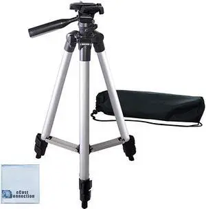 50 Inch Aluminum Camera Tripod for Canon, Nikon, Sony, Samsung, Olympus, Panasonic & Pentax +  Microfiber