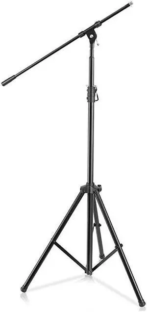Adjustable Tripod Microphone Boom Stand Pair of Universal Heavy Duty Lightweight Professional Compact Stage Studio Floor Standing Boom Mic Tripod Holder w Standard 58 Mic Adapter  PMKS56X2